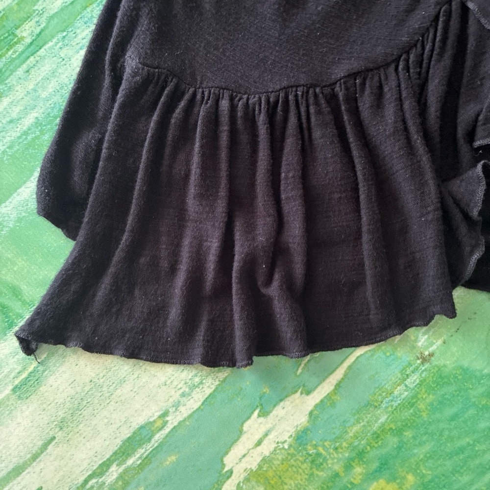 Cable & Gauge Black Textured Knit Top Size M - Picture 6 of 7